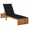 VIDAXL Chaise Longue Avec Coussin Bois D'acacia Solide 1 VIDAXL Chaise Longue Avec Coussin Bois D'acacia Solide -Promos Le Jardin Vivant Magasin 64535013cc4873.23606587