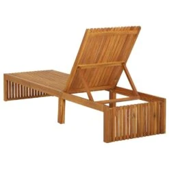 VIDAXL Chaise Longue Avec Coussin Bois D'acacia Solide -Promos Le Jardin Vivant Magasin 64535013d55494.72805424