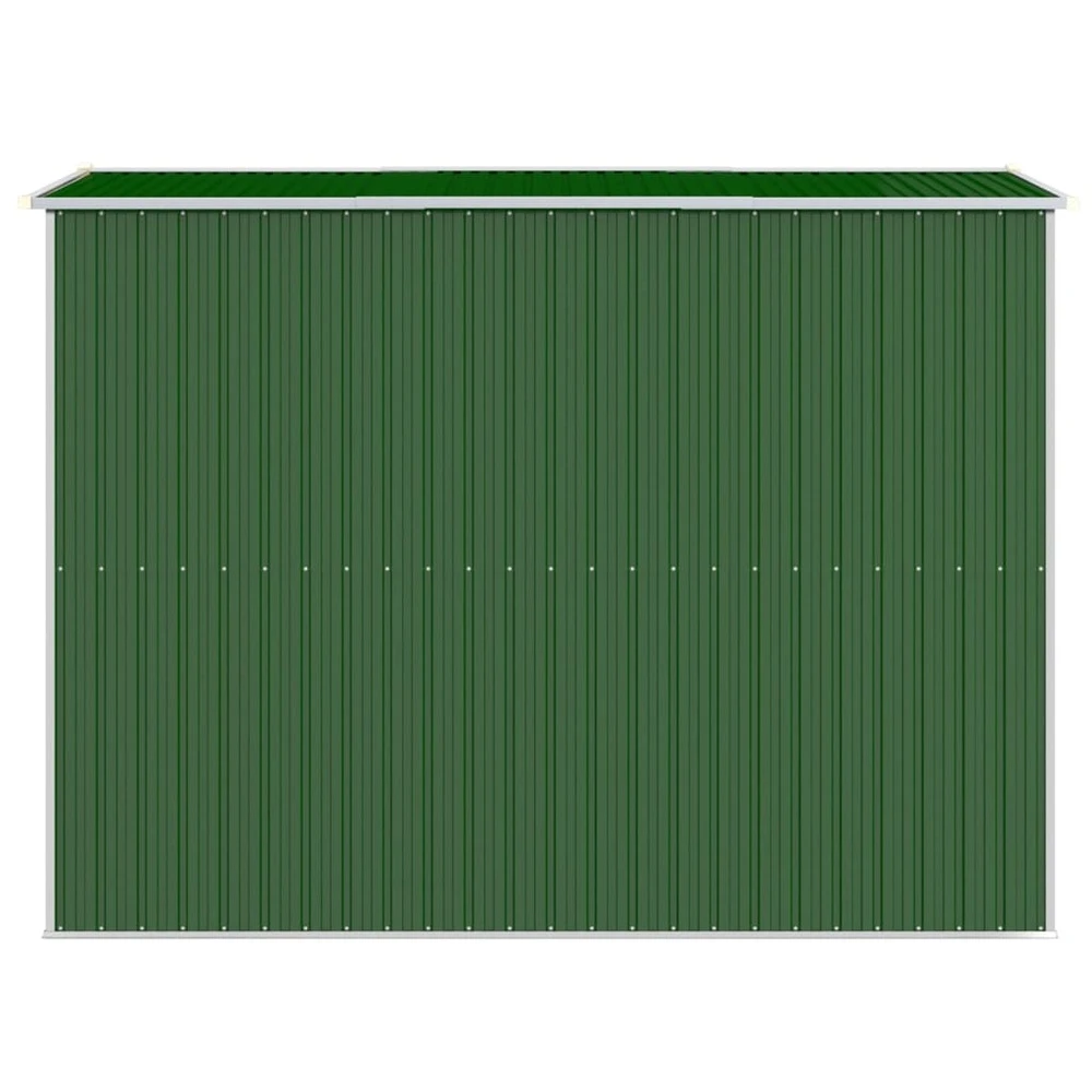 VIDAXL Abri De Jardin Vert 192x274x223 Cm Acier Galvanisé 7 VIDAXL Abri De Jardin Vert 192x274x223 Cm Acier Galvanisé – Image 5
