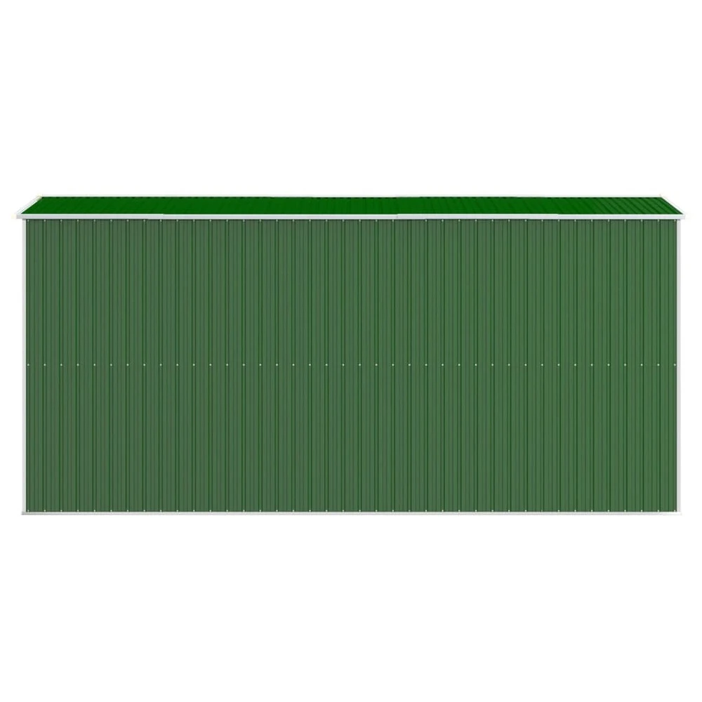 VIDAXL Abri De Jardin Vert 192x440x223 Cm Acier Galvanisé 7 VIDAXL Abri De Jardin Vert 192x440x223 Cm Acier Galvanisé – Image 5