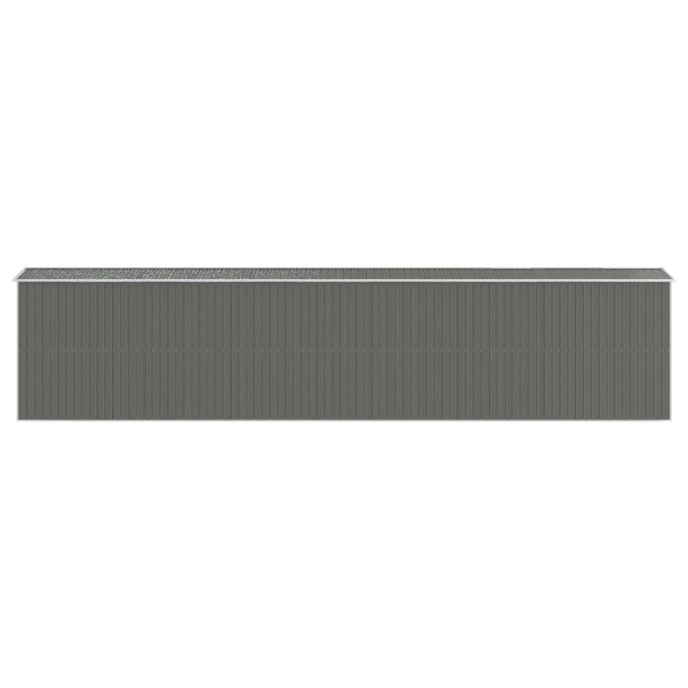 VIDAXL Abri De Jardin Gris Clair 192x938x223 Cm Acier Galvanisé 7 VIDAXL Abri De Jardin Gris Clair 192x938x223 Cm Acier Galvanisé – Image 5