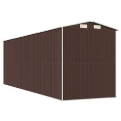 VIDAXL Abri De Jardin Marron Foncé 192x606x223 Cm Acier Galvanisé -Promos Le Jardin Vivant Magasin 645584204442f1.29804223