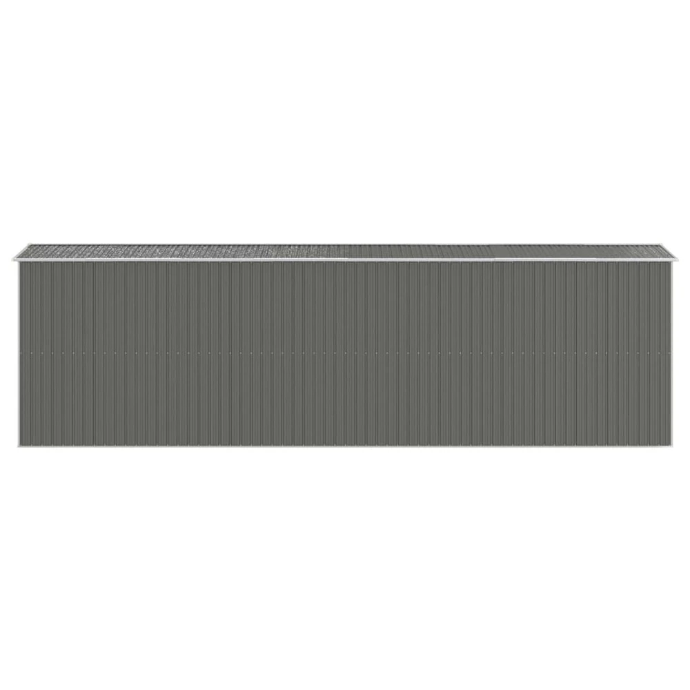 VIDAXL Abri De Jardin Gris Clair 192x689x223 Cm Acier Galvanisé 7 VIDAXL Abri De Jardin Gris Clair 192x689x223 Cm Acier Galvanisé – Image 5