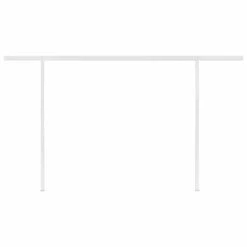 VIDAXL Auvent Rétractable Automatique Et Poteaux 4,5x3m Jaune Et Blanc -Promos Le Jardin Vivant Magasin 645657dcaa5390.50960874