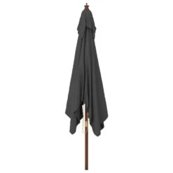VIDAXL Parasol De Jardin Avec Mât En Bois Anthracite 300x300x273 Cm 12 VIDAXL Parasol De Jardin Avec Mât En Bois Anthracite 300x300x273 Cm -Promos Le Jardin Vivant Magasin 645801e9af4164.72554184