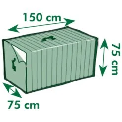 Nature Housse De Protection Pour Coussins D'extérieur 150x75x75 Cm -Promos Le Jardin Vivant Magasin 645a9157a942c8.64105300