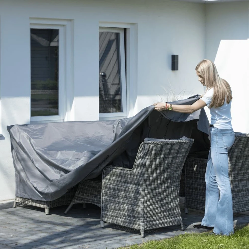 Madison Housse De Meubles D'extérieur 100 X 100 X 70 Cm Gris 7 Madison Housse De Meubles D'extérieur 100 X 100 X 70 Cm Gris – Image 5