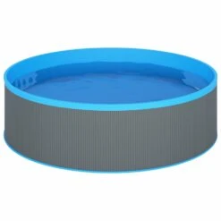 VIDAXL Piscine Avec écumoire Suspendue Et Pompe 350x90 Cm Gris -Promos Le Jardin Vivant Magasin 645a950e157133.70706592