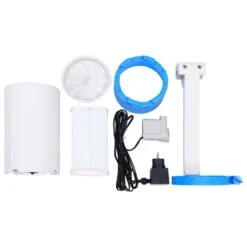 VIDAXL Piscine Avec écumoire Suspendue Et Pompe 350x90 Cm Gris -Promos Le Jardin Vivant Magasin 645a950e187472.41058839