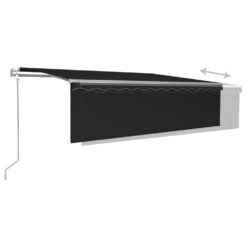 VIDAXL Auvent Rétractable Automatique Avec Store 5x3 M Anthracite -Promos Le Jardin Vivant Magasin 645a95a6893951.49837615