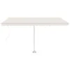 VIDAXL Auvent Manuel Rétractable Sur Pied 450x350 Cm Crème -Promos Le Jardin Vivant Magasin 645a95ad4b2c85.16005141