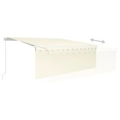 VIDAXL Auvent Manuel Rétractable Avec Store Et Led 4,5x3 M Crème 12 VIDAXL Auvent Manuel Rétractable Avec Store Et Led 4,5x3 M Crème -Promos Le Jardin Vivant Magasin 645a95b46c9423.45908640