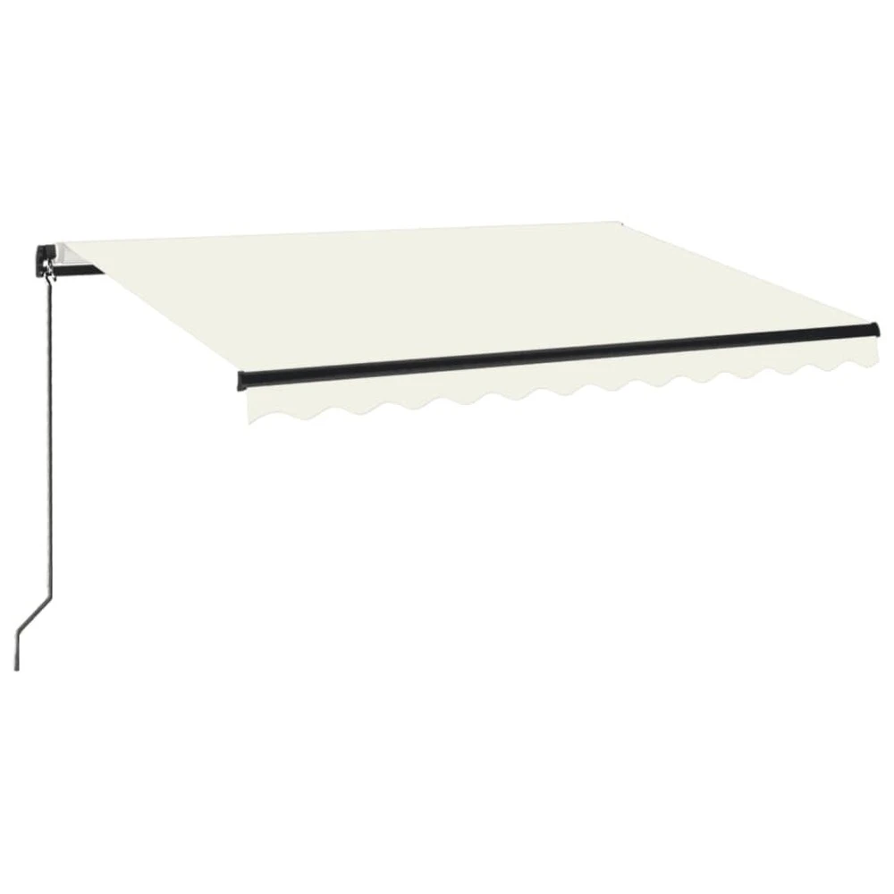 VIDAXL Auvent Manuel Rétractable 350x250 Cm Crème 3 VIDAXL Auvent Manuel Rétractable 350x250 Cm Crème
