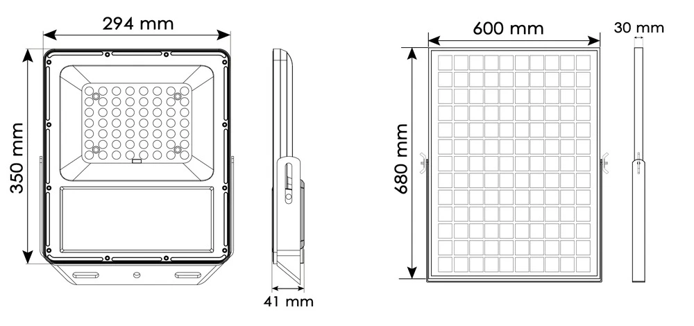 Projecteur Solaire Panneau Solaire 40w-3000°k-4320lm 6 Projecteur Solaire Panneau Solaire 40w-3000°k-4320lm – Image 4
