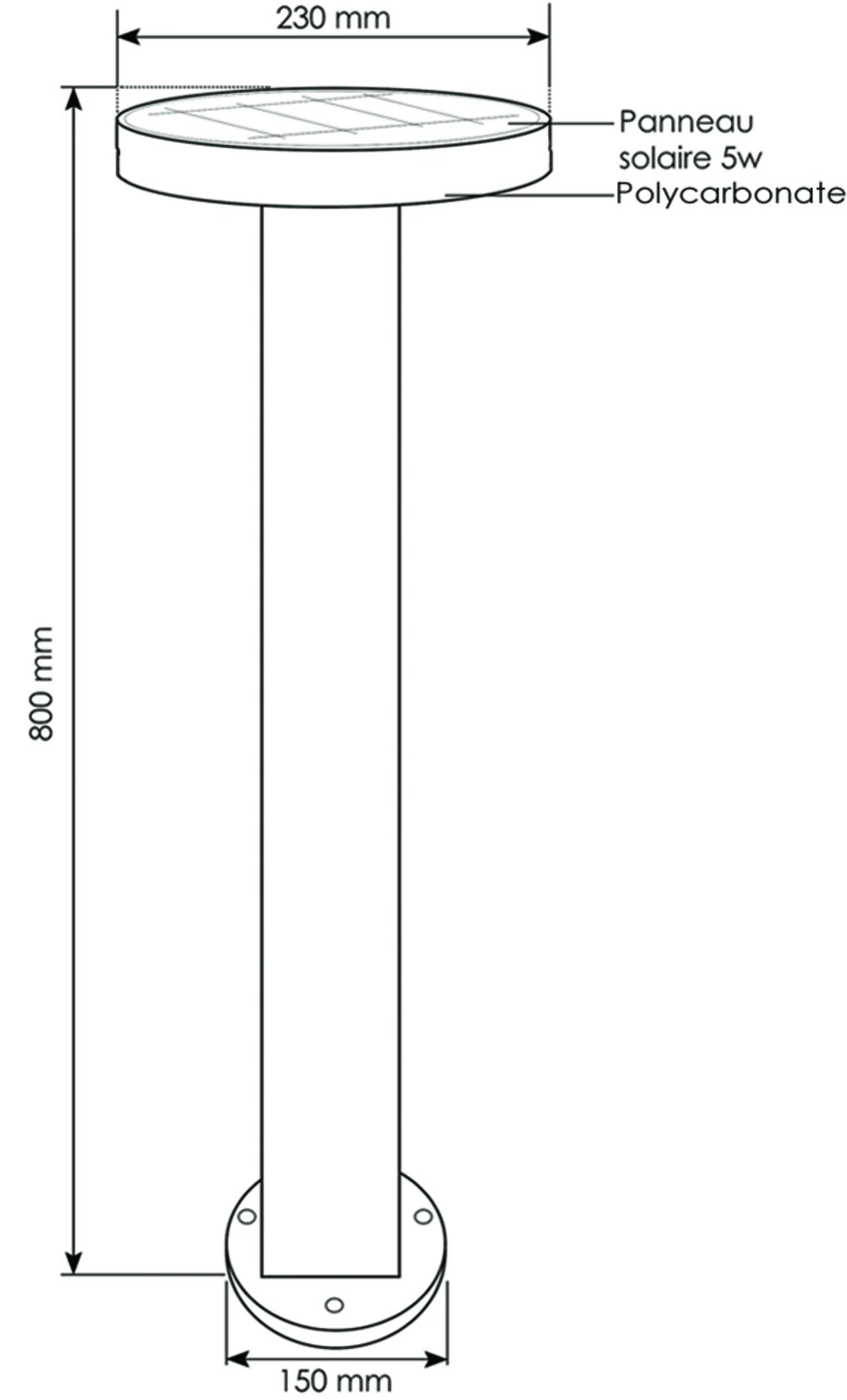 Borne Solaire California 3000°k 5 Borne Solaire California 3000°k – Image 3