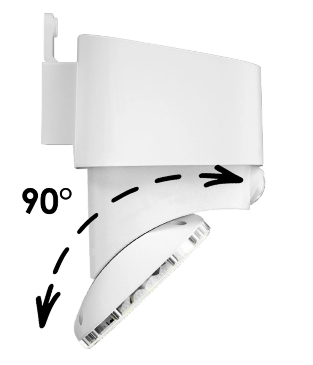 Applique Solaire Blanche Eclairage Pivotant à 180° 5 Applique Solaire Blanche Eclairage Pivotant à 180° – Image 3