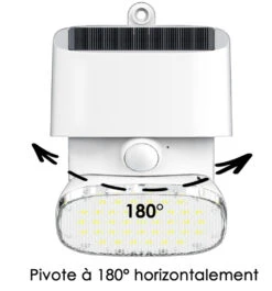 Applique Solaire Blanche Eclairage Pivotant à 180° 9 Applique Solaire Blanche Eclairage Pivotant à 180° -Promos Le Jardin Vivant Magasin 645b8d2276e339.20234072