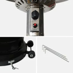 Chauffage D'extérieur à Gaz 13kw - Siberia - Parasol Chauffant Noir. Avec Roulettes Et Stabilisateur 11 Chauffage D'extérieur à Gaz 13kw - Siberia - Parasol Chauffant Noir. Avec Roulettes Et Stabilisateur -Promos Le Jardin Vivant Magasin 645b9071857e44.50505567