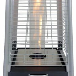 Chauffage D'extérieur - Sweden - Parasol Chauffant Gaz Pyramide. Design. Véritable Flamme. Roulettes Incluses -Promos Le Jardin Vivant Magasin 645b907d63a018.63026934