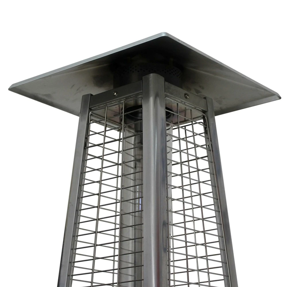 Parasol Chauffant Au Gaz Pyramide - Greenland Avec Housse De Protection Grise - Chauffage D'extérieur 11.2kw En Acier Inoxydable. 4 Parasol Chauffant Au Gaz Pyramide - Greenland Avec Housse De Protection Grise - Chauffage D'extérieur 11.2kw En Acier Inoxydable. – Image 2