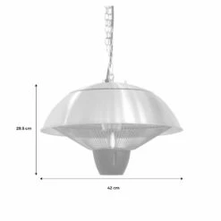 Parasol Chauffant électrique Suspendu 1500w – Oslo – Chauffage D’extérieur Type Halogène. Kit De Suspension Inclus (chaîne Et -Promos Le Jardin Vivant Magasin 645b908f9e18f3.82704353