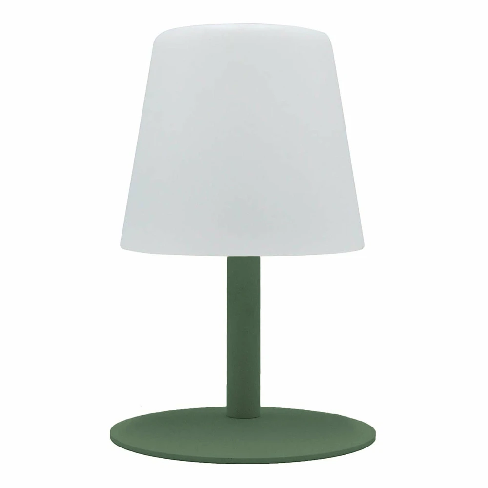 Lampe De Table Sans Fil Led Standy Mini Vert Acier H25cm 3 Lampe De Table Sans Fil Led Standy Mini Vert Acier H25cm