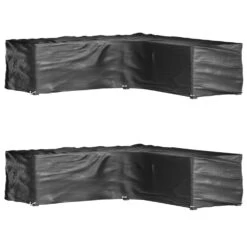 VIDAXL Housses De Salon De Jardin En Forme De L 2 Pcs 16 œillets