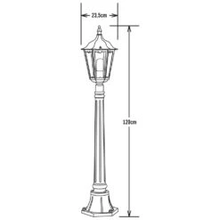 Konstsmide Lampadaire Firenze Noir Mat -Promos Le Jardin Vivant Magasin 645e86bf24fd35.23747058