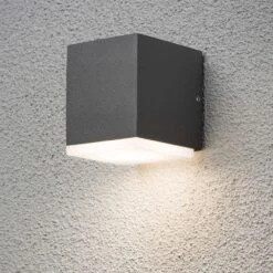 Konstsmide Applique à Led Monza 1x6w Gris Foncé -Promos Le Jardin Vivant Magasin 645e86c1b2db65.98344303