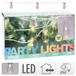 Progarden Ensemble D'éclairage à Led De Fête 20 Ampoules 12 V
