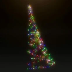 VIDAXL Arbre Mural Avec Crochet Métallique 720 Led Colorées 5 M -Promos Le Jardin Vivant Magasin 645e86d7305e19.64619409