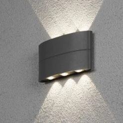 Konstsmide Applique à Led Chieri 6x1,2 W Anthracite -Promos Le Jardin Vivant Magasin 645e86eeed0152.53588327