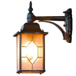 Konstsmide Applique Murale Milano En Bas Noir Et Argenté