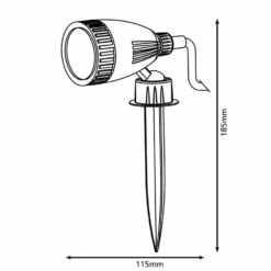 EGLO Projecteur à Led D'extérieur Nema 1 3 W Noir 93384 -Promos Le Jardin Vivant Magasin 645e86f30bd892.67102302