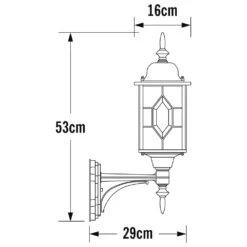 Konstsmide Applique Murale Milano En Haut Noir Et Argenté -Promos Le Jardin Vivant Magasin 645e86f5ad5019.19594782