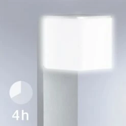 STEINEL Borne D'éclairage à Capteur Gl 80 Led Ihf Cubo Argenté 055486 -Promos Le Jardin Vivant Magasin 645e870054efa4.01322766