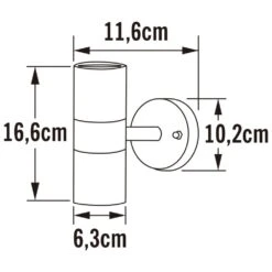 Konstsmide Applique Murale Modena En Bas Et En Haut Noir Mat -Promos Le Jardin Vivant Magasin 645e870eecabb3.08618242
