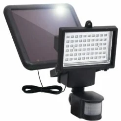VIDAXL Projecteur à Led Solaire De Jardin Avec Capteur Noir -Promos Le Jardin Vivant Magasin 645e873f8370b0.46185833