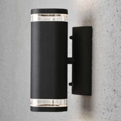 Konstsmide Applique Murale Modena Double Noir Mat -Promos Le Jardin Vivant Magasin 645e8742aef835.38616356