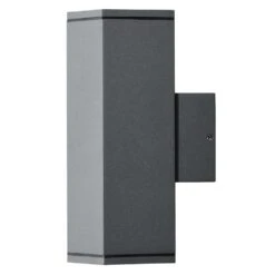 Konstsmide Applique Murale Monza Double Carrée Gris Foncé