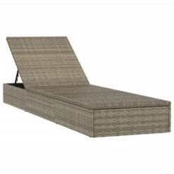 VIDAXL Transats 2 Pcs Avec Table Gris Résine Tressée -Promos Le Jardin Vivant Magasin 645ecef23a3e49.03093674