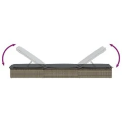 VIDAXL Transats 2 Pcs Avec Table Gris Résine Tressée -Promos Le Jardin Vivant Magasin 645ecef24111a2.73088877