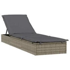 VIDAXL Transats 2 Pcs Avec Table Gris Résine Tressée -Promos Le Jardin Vivant Magasin 645ecef24ab365.50035462