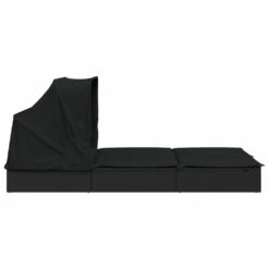 VIDAXL Transat 2 Places Avec Toit Pliable Noir 213x118x97 Cm 15 VIDAXL Transat 2 Places Avec Toit Pliable Noir 213x118x97 Cm -Promos Le Jardin Vivant Magasin 645ecf05684fd5.37264844
