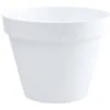 EDA Pot De Fleur Rond Toscane ø 60 X H.47 Cm - Blanc