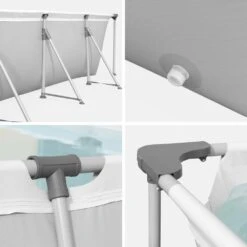 Piscine Hors Sol Tubulaire. Rectangulaire Grise 4x2 Avec Pompe De Filtration Et Armature En Acier 10 Piscine Hors Sol Tubulaire. Rectangulaire Grise 4x2 Avec Pompe De Filtration Et Armature En Acier -Promos Le Jardin Vivant Magasin 64627b6f342be5.80859360