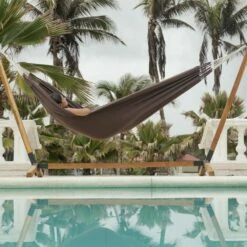 Toile De Hamac Marron. 1 Personne. 100% Polycoton. 220x140cm 10 Toile De Hamac Marron. 1 Personne. 100% Polycoton. 220x140cm -Promos Le Jardin Vivant Magasin 64627e17ee54c9.87274872