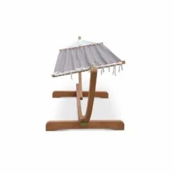 Hamac En Bois - Hamaca - Hamac 317x100cm Avec Toile En Coton -Promos Le Jardin Vivant Magasin 64627e2aeb8380.53968813