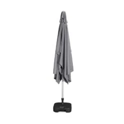 Parasol Wissant. 2x3m. Couleur Gris. Mât Central. Aluminium Anodisé Orientable. Manivelle D'ouverture -Promos Le Jardin Vivant Magasin 64627e3ea7d0d2.06377651
