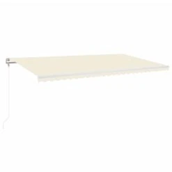 VIDAXL Auvent Rétractable Automatique 600x350 Cm Crème